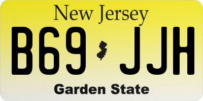 NJ license plate B69JJH
