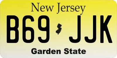 NJ license plate B69JJK