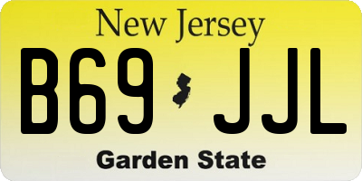 NJ license plate B69JJL
