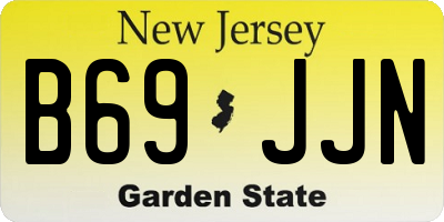 NJ license plate B69JJN