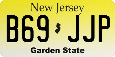 NJ license plate B69JJP