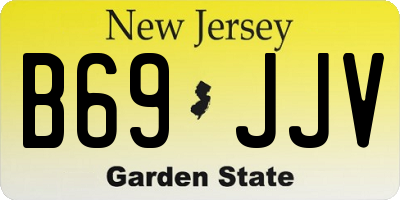 NJ license plate B69JJV