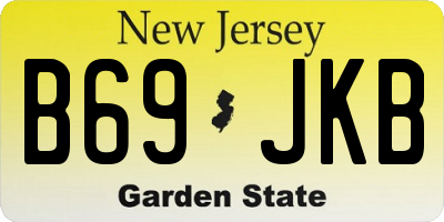 NJ license plate B69JKB