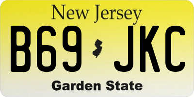 NJ license plate B69JKC