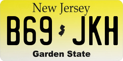 NJ license plate B69JKH