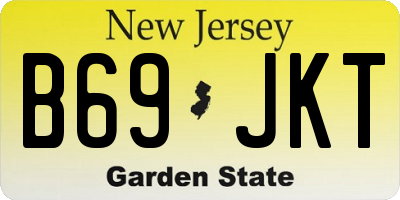 NJ license plate B69JKT
