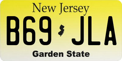 NJ license plate B69JLA