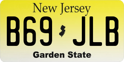 NJ license plate B69JLB