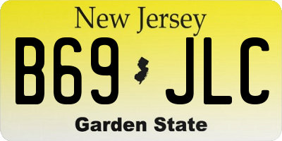 NJ license plate B69JLC