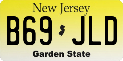 NJ license plate B69JLD