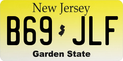NJ license plate B69JLF