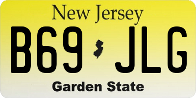 NJ license plate B69JLG