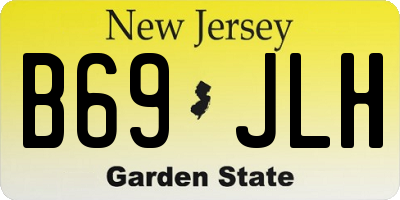 NJ license plate B69JLH