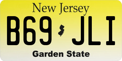NJ license plate B69JLI