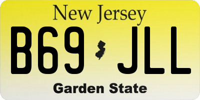 NJ license plate B69JLL
