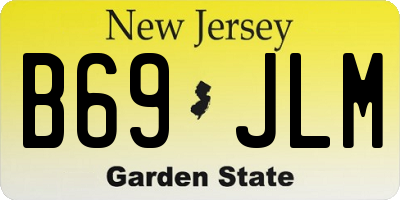 NJ license plate B69JLM