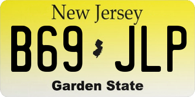 NJ license plate B69JLP