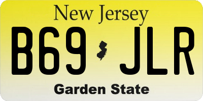 NJ license plate B69JLR