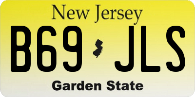 NJ license plate B69JLS