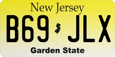 NJ license plate B69JLX