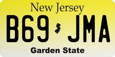 NJ license plate B69JMA