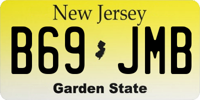 NJ license plate B69JMB