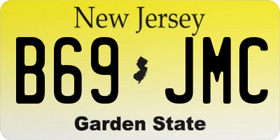NJ license plate B69JMC