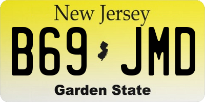 NJ license plate B69JMD