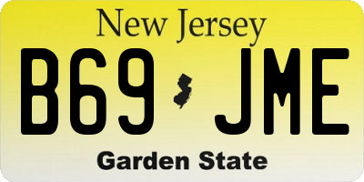 NJ license plate B69JME