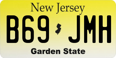 NJ license plate B69JMH