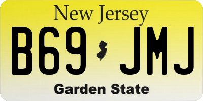 NJ license plate B69JMJ