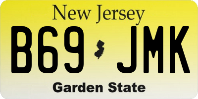 NJ license plate B69JMK