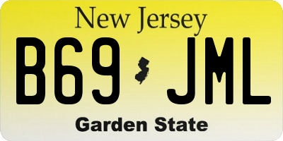 NJ license plate B69JML