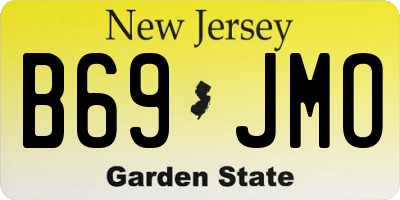NJ license plate B69JMO