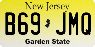 NJ license plate B69JMQ