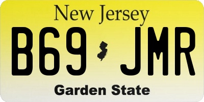 NJ license plate B69JMR