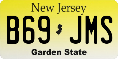 NJ license plate B69JMS