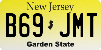 NJ license plate B69JMT