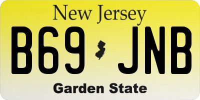 NJ license plate B69JNB