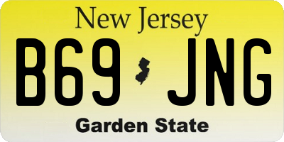 NJ license plate B69JNG
