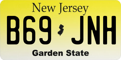 NJ license plate B69JNH