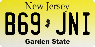 NJ license plate B69JNI