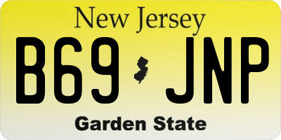 NJ license plate B69JNP