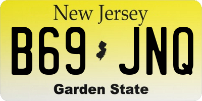 NJ license plate B69JNQ