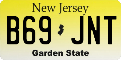 NJ license plate B69JNT