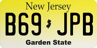 NJ license plate B69JPB