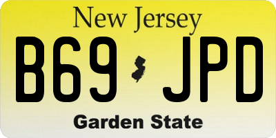 NJ license plate B69JPD