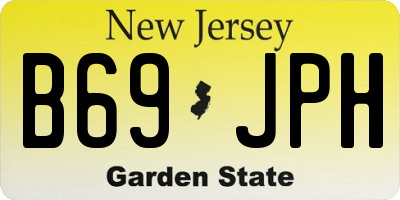 NJ license plate B69JPH