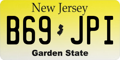 NJ license plate B69JPI