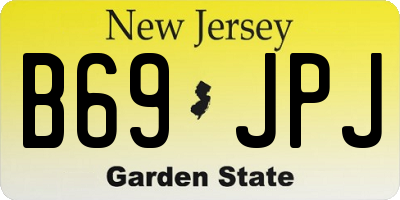 NJ license plate B69JPJ
